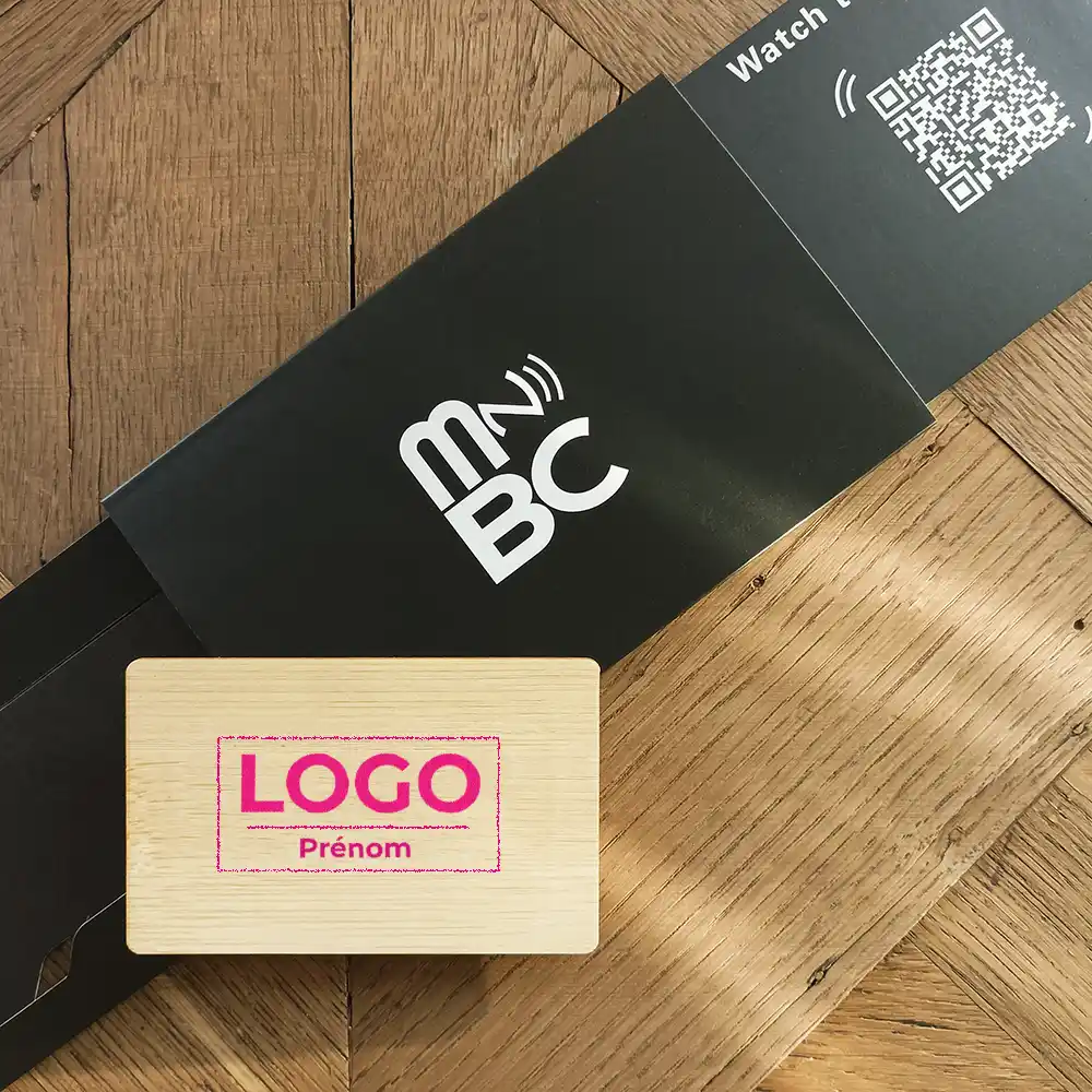 Wooden Digital Business Card