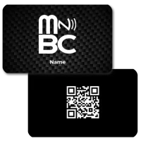 Carbon Fiber NFC Digital Business Cards