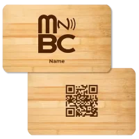 Wooden Digital Business Card