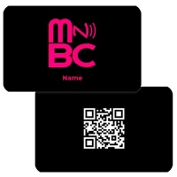Black Digital Business Card NFC